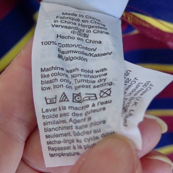 J. Crew Thomas Mason Classy Burgundy Navy Stripe Billow Sleeve Blouse NWT - Picture 12 of 12